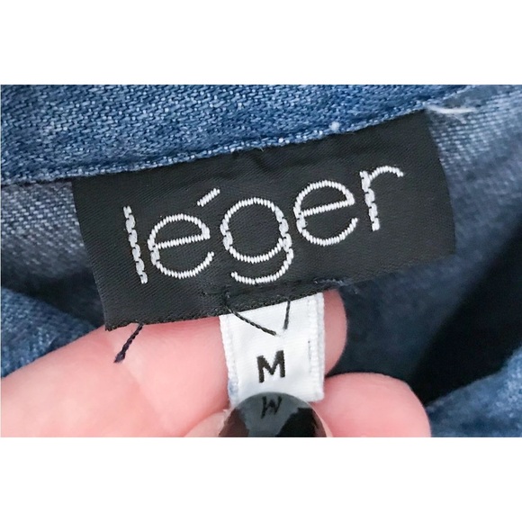 Vintage Western Denim Button Down Shirt Fits S M Country Coastal Cowgirl - Picture 2 of 6